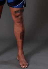 Ciryl Gane's Leg Tattoos